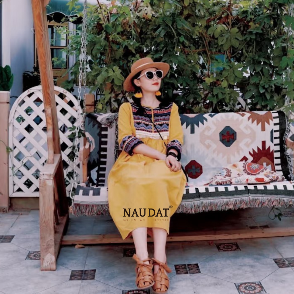 Đầm boho - Thổ Cẩm