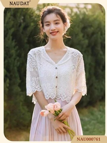 Áo Croptop Cổ Sơ Mi