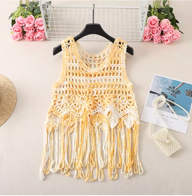 Áo Croptop Len Tua rua Dài – Karima