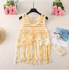Áo Croptop Len Tua rua Dài – Karima