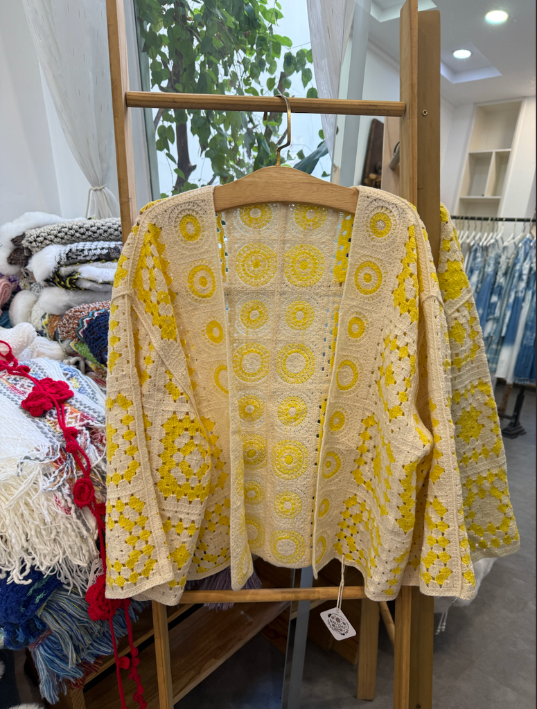 Áo Khoác Cardigan Dệt Hoa - Solen