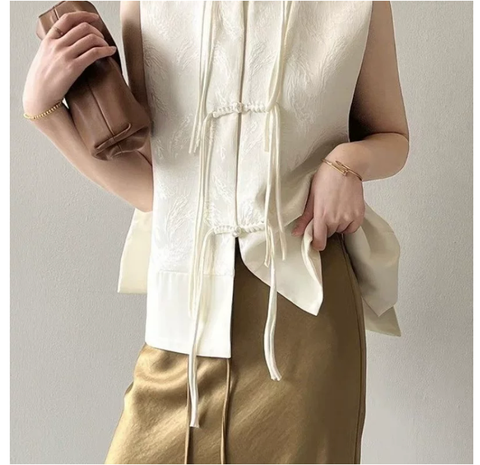 Áo gile cổ Tàu