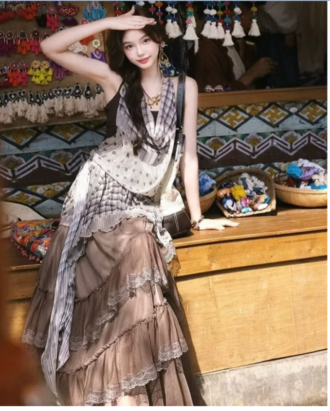 Đầm ngắn boho - Warm