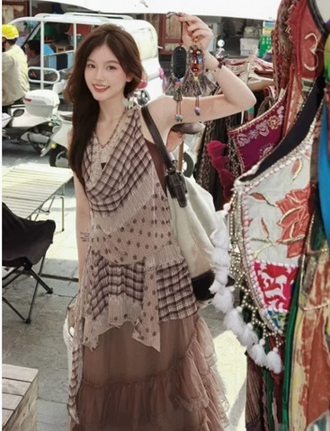 Đầm ngắn boho - Warm
