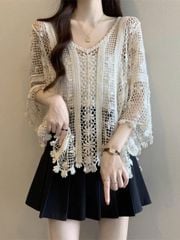 Áo Khoác Ren Lưới