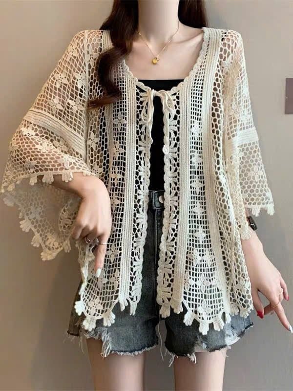 Áo Khoác Ren Lưới