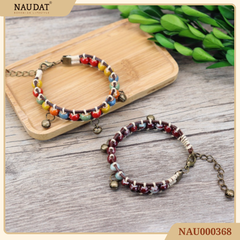 Vòng tay Gốm Bện chuông