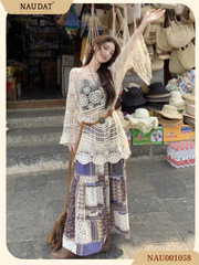 Áo Ren Cổ Tim - Adara