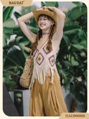 Áo Len Móc Tua Rua Handmade