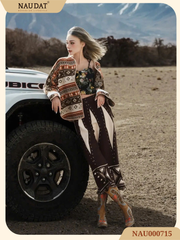 Chân váy len bohemian