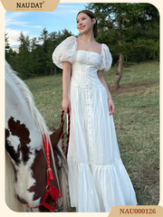 Đầm Vintage Trắng - Violet