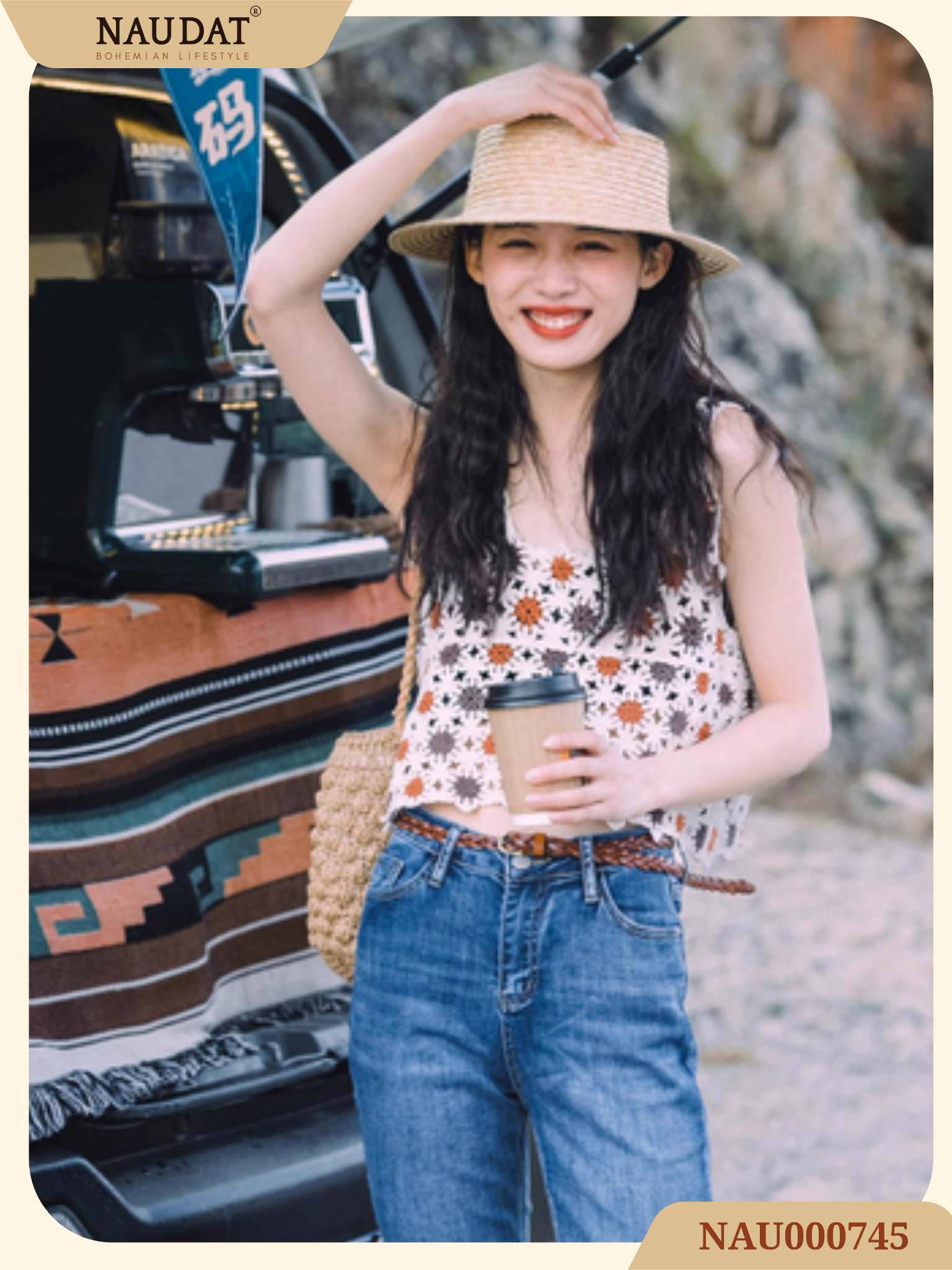 Áo Len Móc Hoạ Tiết