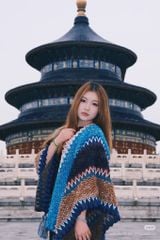 Khăn Choàng Thổ Cẩm - Poncho Len