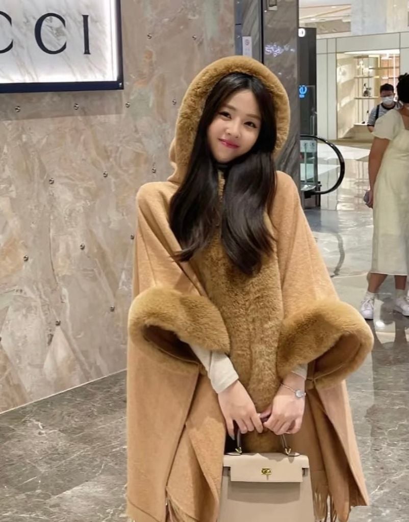 Choàng lông dạ ép cao cấp