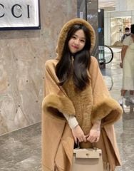 Choàng lông dạ ép cao cấp