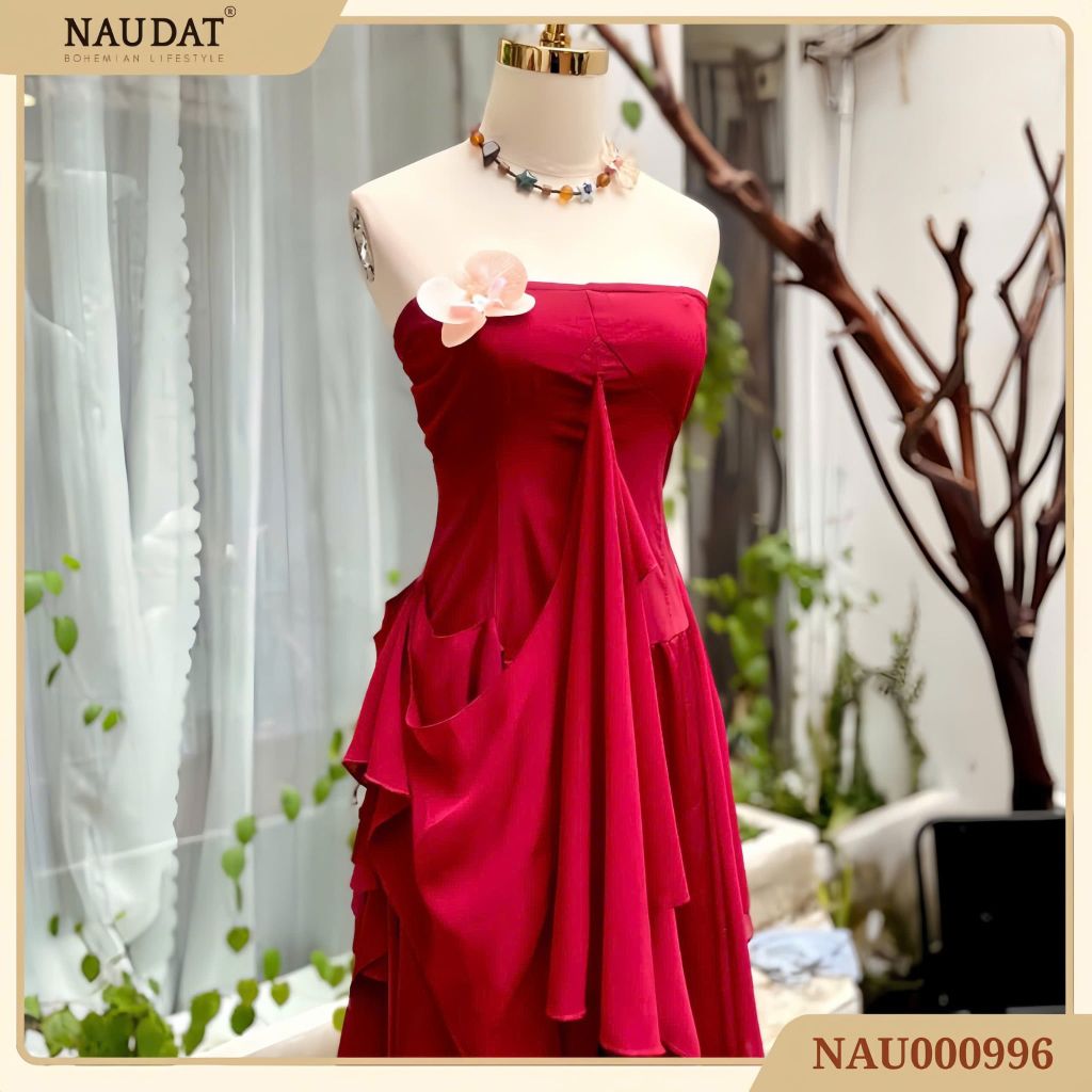 Đầm Thiết Kế Đỏ