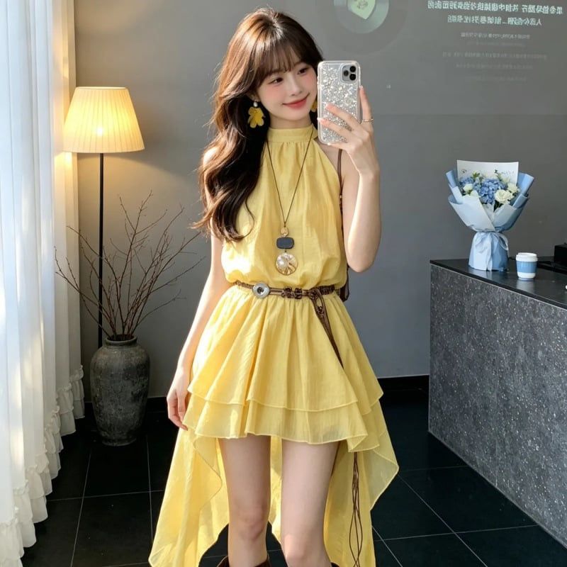 Đầm ngắn boho - Warm