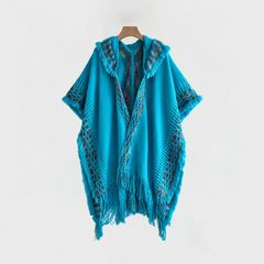 Áo Choàng Len Đỏ Có Nón