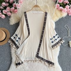 Áo Khoác Thêu Cardigan