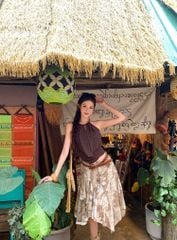 Chân váy - Paisley brown