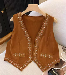 Áo Gile Da Lộn