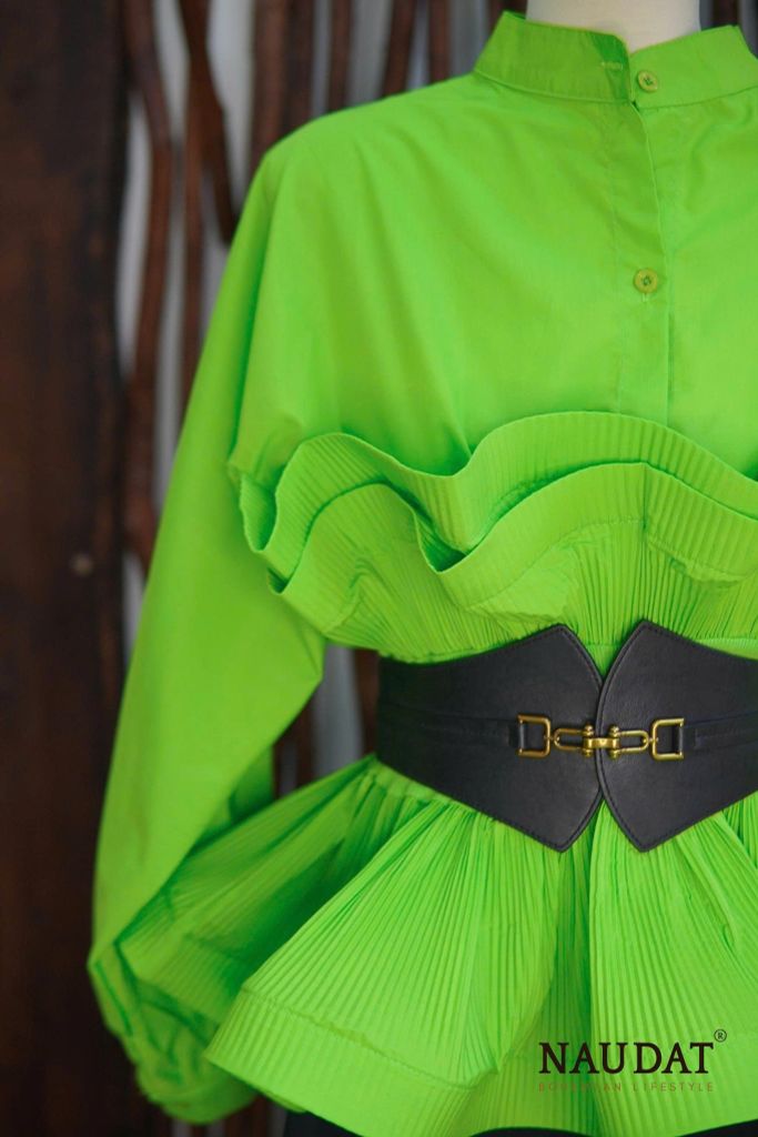 Áo Sơ Mi Gấp li xoè