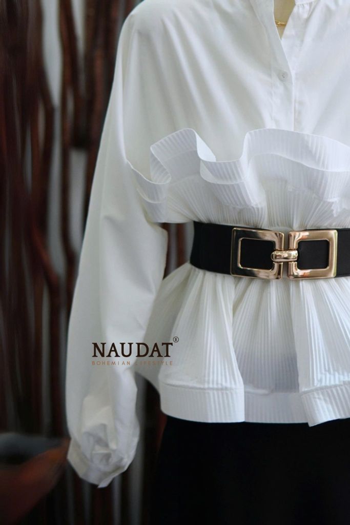 Áo Sơ Mi Gấp li xoè