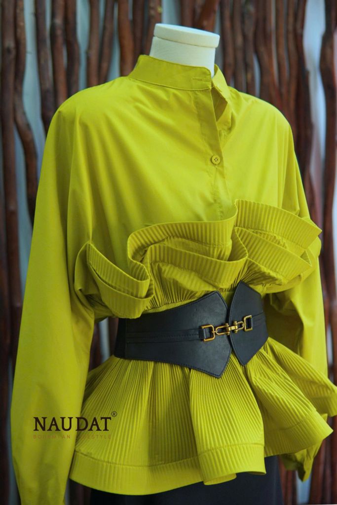 Áo Sơ Mi Gấp li xoè