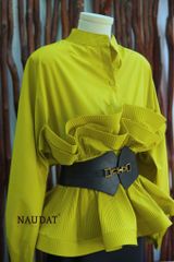 Áo Sơ Mi Gấp li xoè