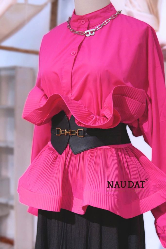 Áo Sơ Mi Gấp li xoè