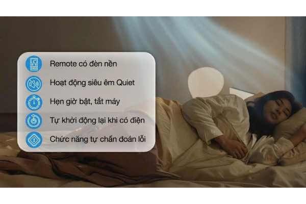 Điều Hòa Panasonic 12000BTU 1 Chiều Inverter AU12BKH-8 (Màu Đen)