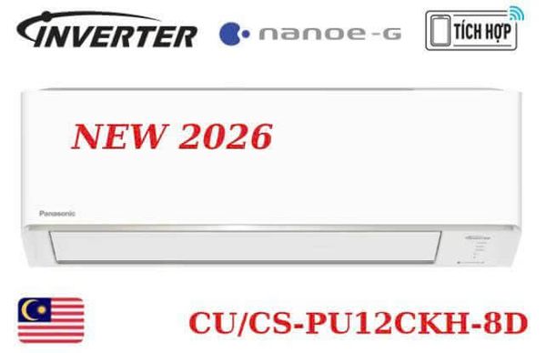 Điều Hòa Panasonic Inverter 12.000 BTU 1 Chiều CU/CS-PU12CKH-8D