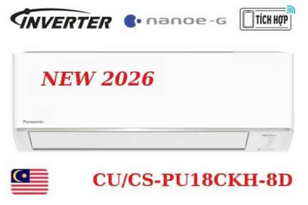 Điều hòa Panasonic inverter 18000 BTU 1 chiều CU/CS-PU18CKH-8D
