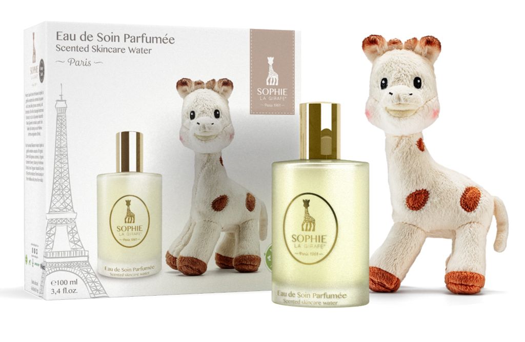 Bộ Nước Hoa Cho Bé từ 0 tháng tuổi & Hươu Cao Cổ Sophie la Girafe Eau de Soin 50ml