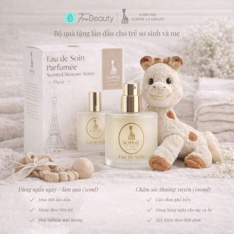  Nước Hoa Em Bé Từ 0 tháng tuổi & Mẹ Bầu KHÔNG CỒN Sophie la Girafe Eau de Soin 