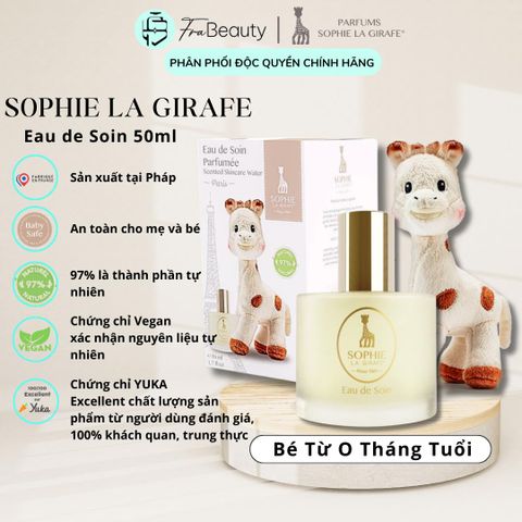  Bộ Nước hoa cho bé từ 0 tháng tuổi & Hươu Cao Cổ Sophie la Girafe Eau de Soin  50ml 