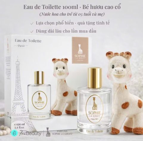  NƯỚC HOA EM BÉ (BÉ TRAI, BÉ GÁI) TỪ 05 TUỔI VÀ MẸ Parfumes Sophie la Girafe Eau de Toilette 
