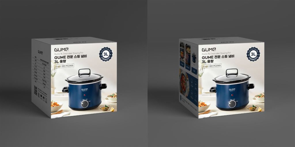 GUME 전문 스튜 냄비 3L 용량