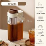  Bình Cold Brew Dung Tích 1000ml Có Bộ Lọc Dài 