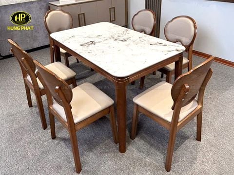 Bộ bàn 6 ghế mặt đá AD-K93