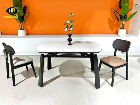 Bộ bàn ăn 6 ghế mặt đá 9715