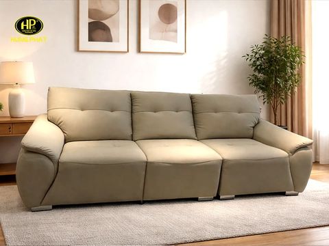 Ghế sofa băng dài da lau được mực H-137
