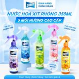 Nước Hoa Xịt Phòng Sumo 350ml Hương Hoa Oải Hương (Lavender) - Màu Xanh Dương 