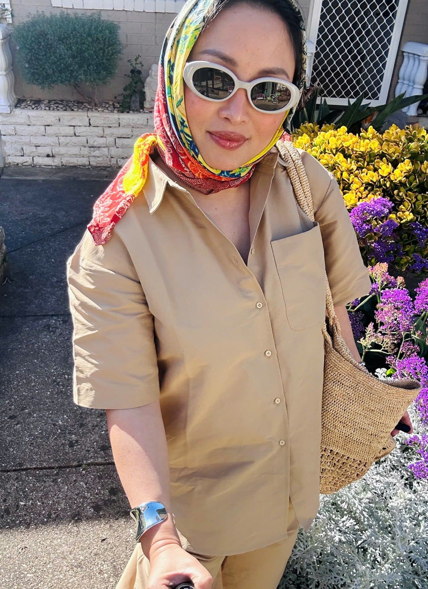  Áo Nina Frame PaleKhaki 