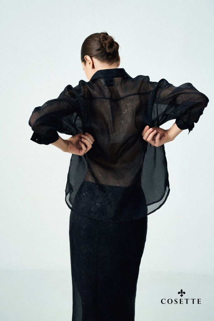  Áo Nina NoirMist OrganzaBlack 