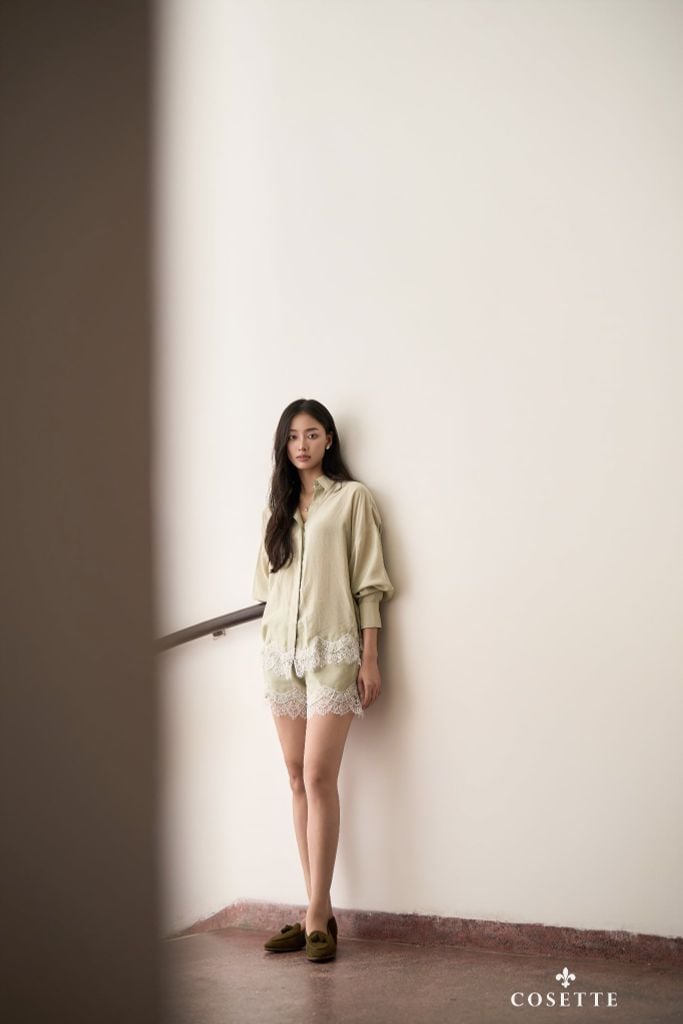  Áo Glance Veil SageGreen 