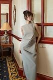  Đầm Imbalanced Fold SageGreen 
