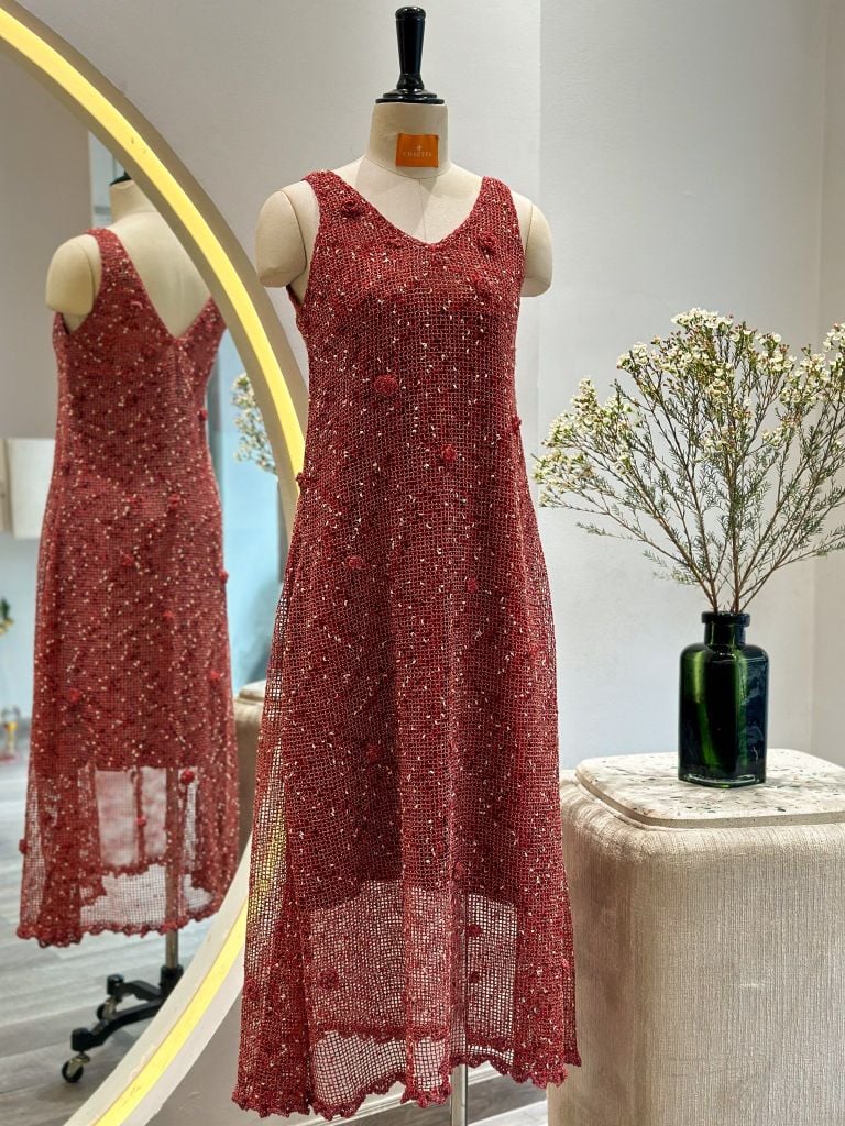  Đầm Silkroad Sandveil CarmineRed 