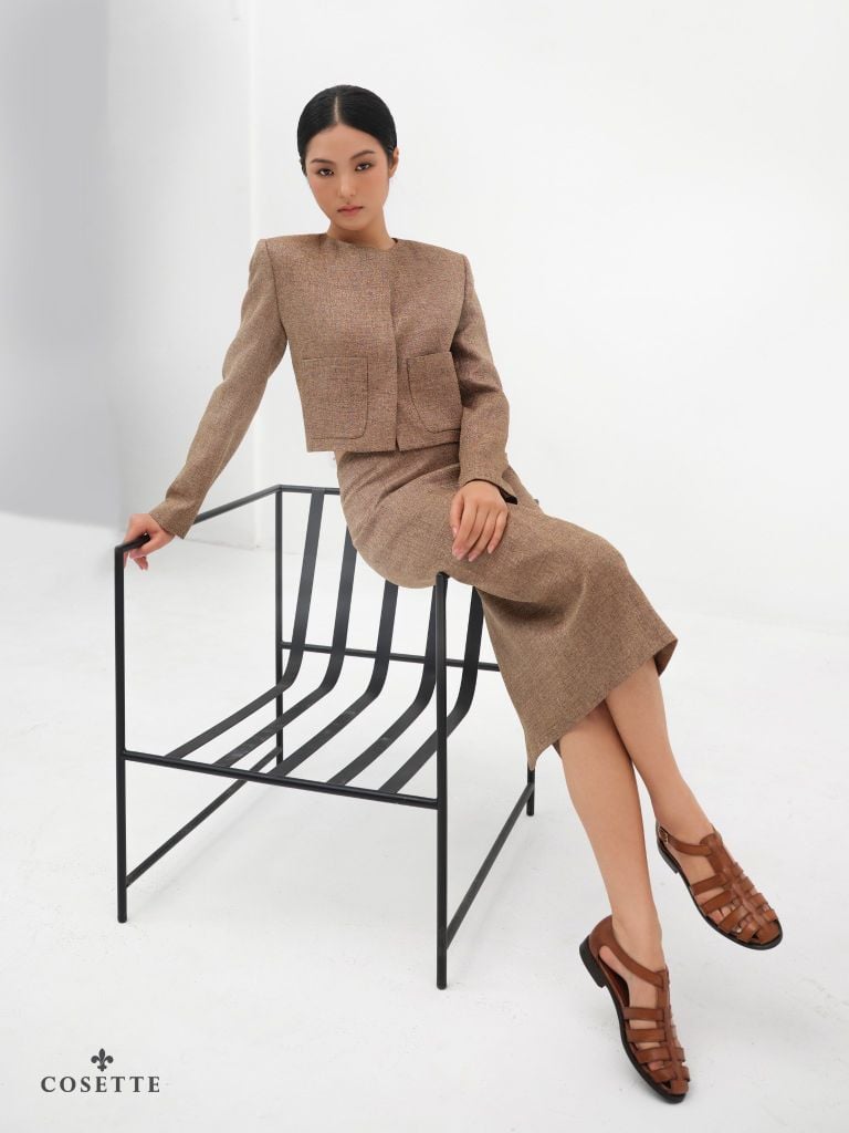  Chân váy Ruley nâu 