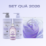  Hộp quà Dầu gội tím + Sữa tắm Soul Healing Elvawell 